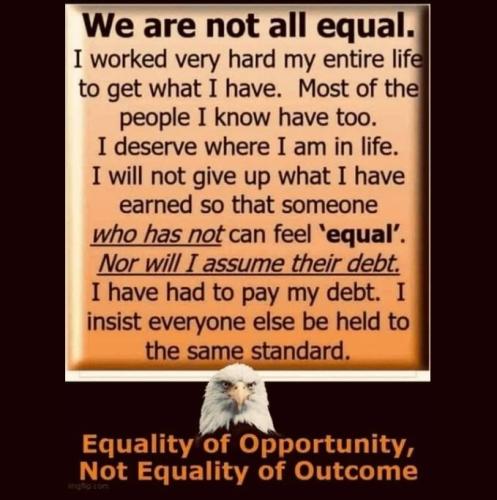 We are not all equal