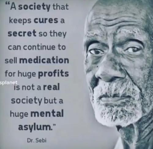 Cures Are Kept A Secret For Profits