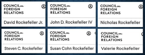 CFR-Rockefeller family members 2022