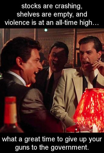 stocks are crashing shelves are empty and violence is at an all-time high