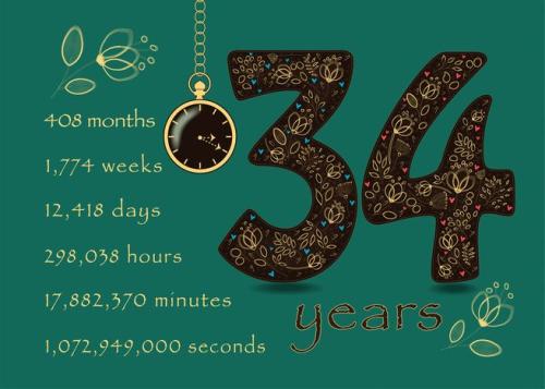 34 years