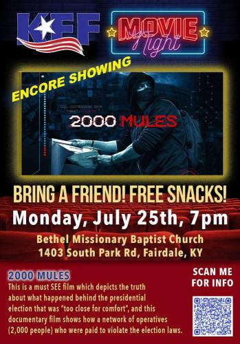 Fairfield, Kentucky - July 25, 2022 - 2000 Mules