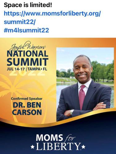 Tampa, Florida - July 14 - 17, 2022 - Moms for Liberty Summit