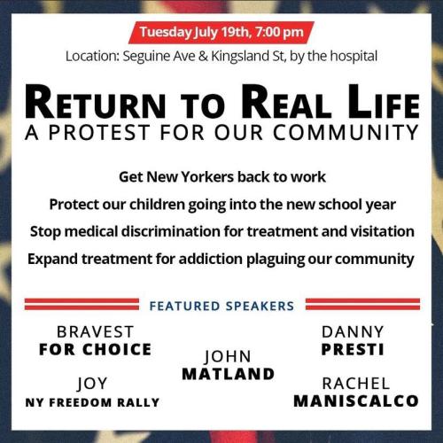 New York City - July 19, 2022 - Protest