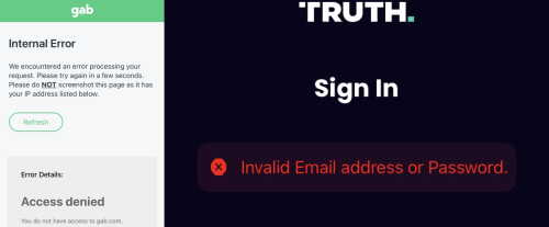 Social media down for now