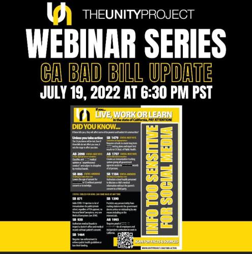 California - Webinar - July 19, 2022- CA Bad Bill Update