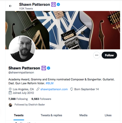 @shawnmpatterson libtard musician libtards in music gungrab faucism shot nazi tds schiff Screen Shot 2022-07-20 at 10.48.45 AM