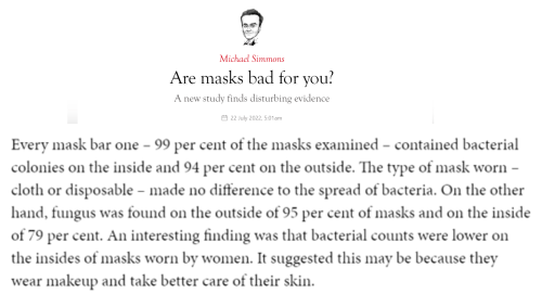 masks are bad for you