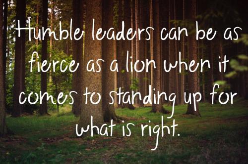 1-Humble Leaders - Fierce as a Lion