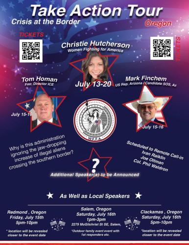 Salem, Oregon - July 16, 2022 - Take Action Tour, Crisis at the Border