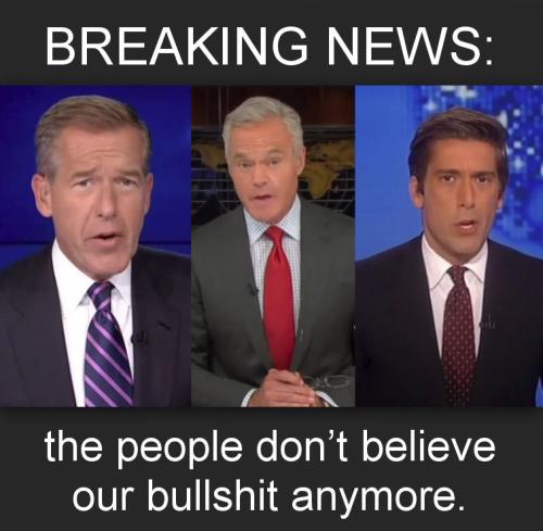 people dont believe our bullshit anymore