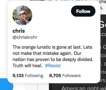 @chriskrchr total libtard biden sycophant Screen Shot 2022-07-20 at 11.01.27 AM