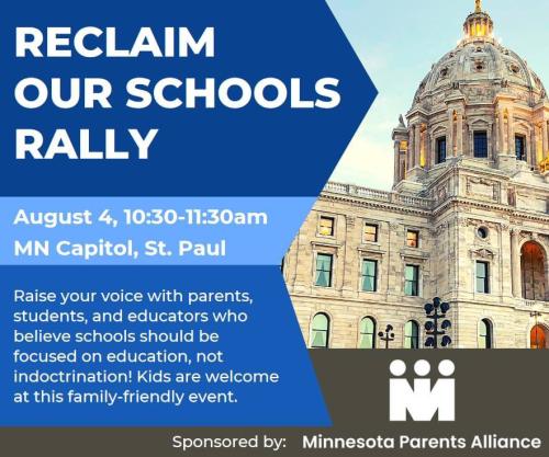 St Paul, Minnesota - Aug 4, 2022 - Reclaim Our Schools Rally