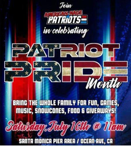Santa Monica, California - July 16, 2022 - Patriot Pride Celebration