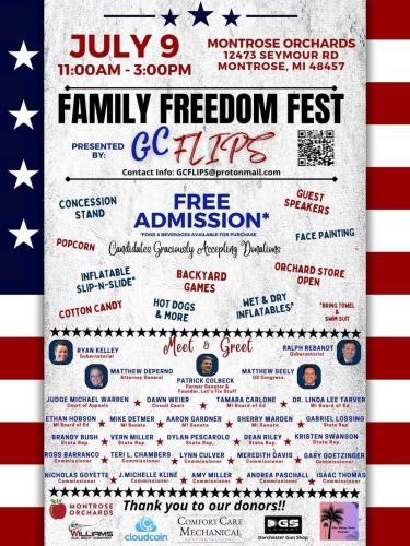 Montrose, Michigan - July 9, 2022 - Freedom Fest