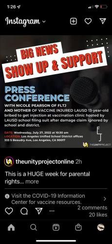 Los Angeles, California - Jul 27, 2022 - Press Conference with Nicole Pearson