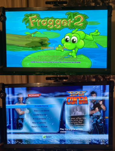 Frogger 2 & Super Contra on Xbox 360