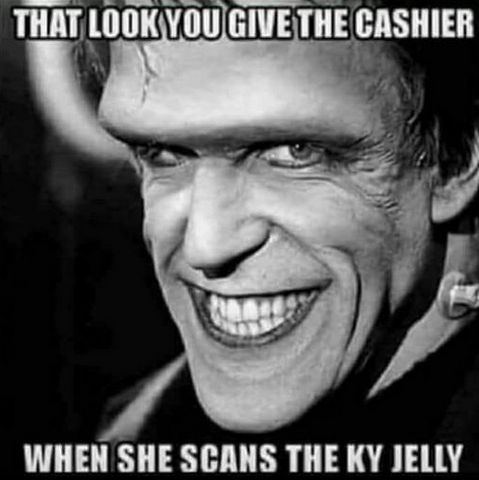 when she scans the KY jelly