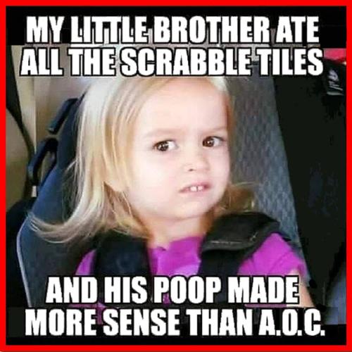 AOC Scrabble Poop