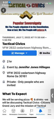 Rome, Georgia - July 7, 2022 - Tactical Civics