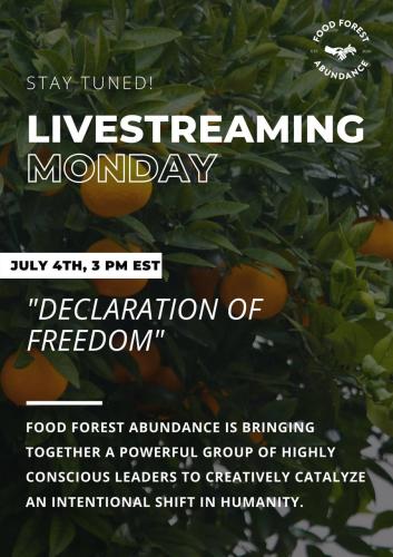 Livestreaming Event - July 4, 2022 - Declaration of Freedom