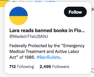 @madeintheusanj twit twitter Lara reads banned books Screen Shot 2022-07-24 at 10.31.23 AM