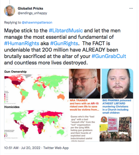 @shawnmpatterson libtard musician libtards in music gungrab faucism shot nazi tds schiff Screen Shot 2022-07-20 at 10.52.37 AM