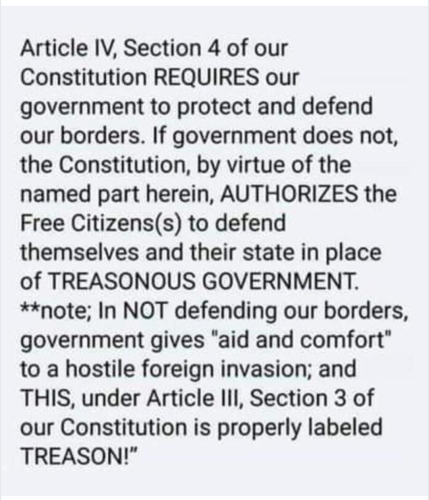 govt protect borders:treason c
