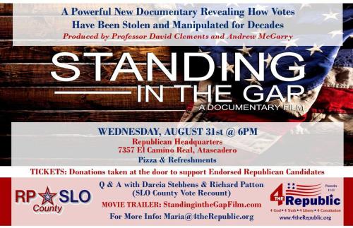 Atascadero, California - Aug 31, 2022 - Standing in the Gap