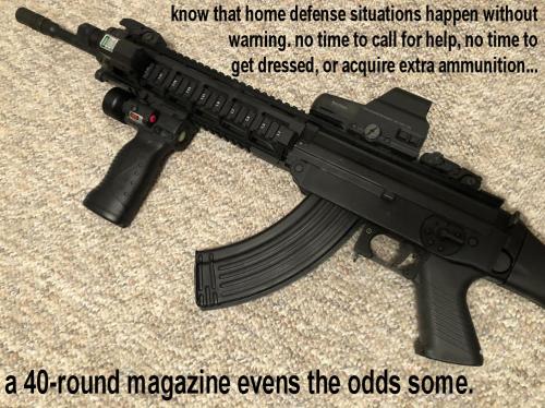 a 40-round magazine evens the odds some
