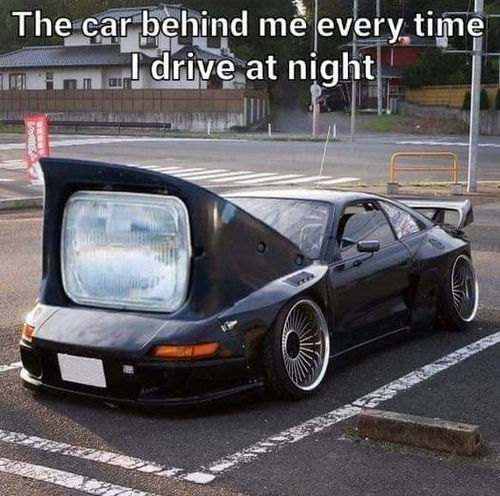 the car behind me