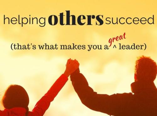 Leaders Helping Others