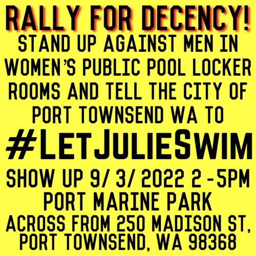 Port Townsend, Washington - Sep 3, 2022 - Rally for Decency
