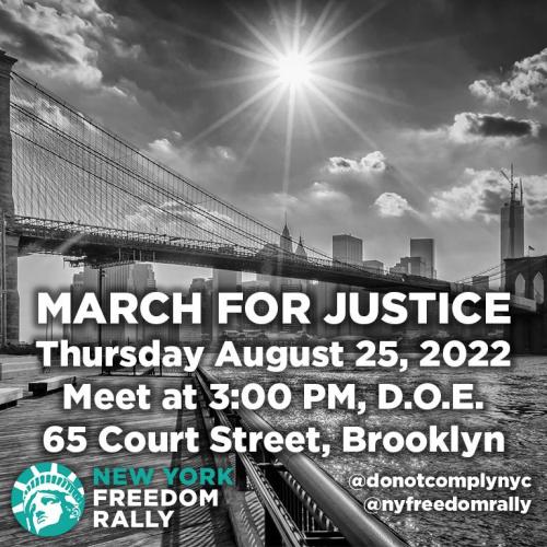 Brooklyn, New York - Aug 25, 2022 - March for Justice