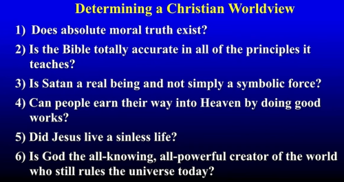 determining a christian worldview