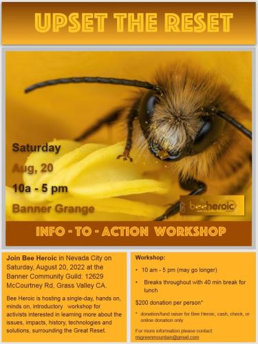 Grass Valley, California - Aug 20, 2022 - Upset the Reset