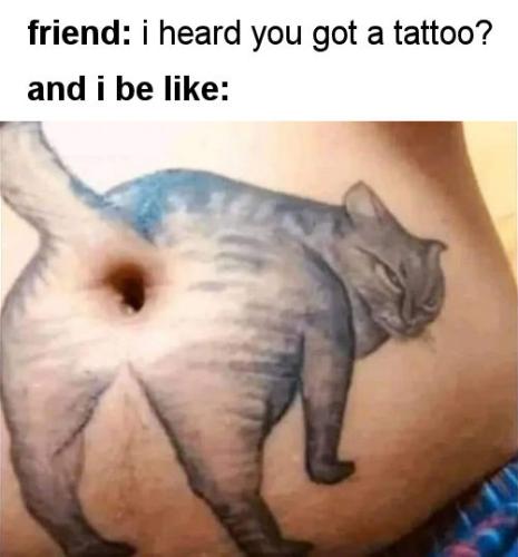 i heard you got a tattoo