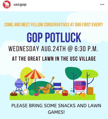 University of California - Aug 24, 2022 - GOP Potluck