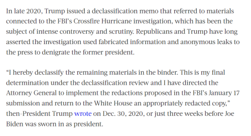 Trump Declassification 1