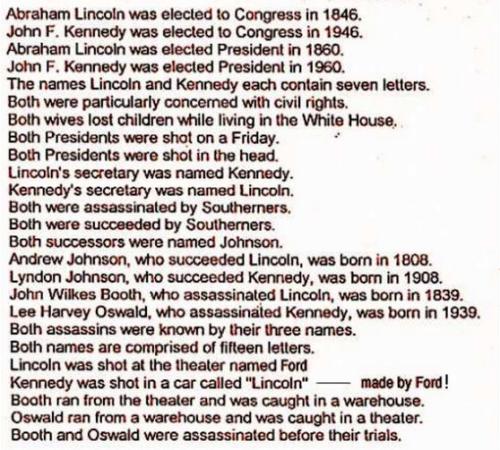 lincoln and jfk
