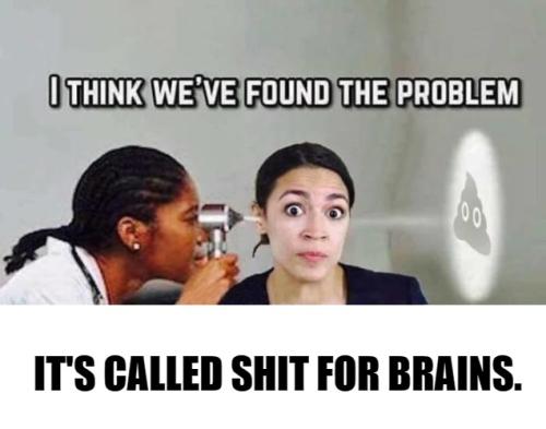 AOC shit for brains