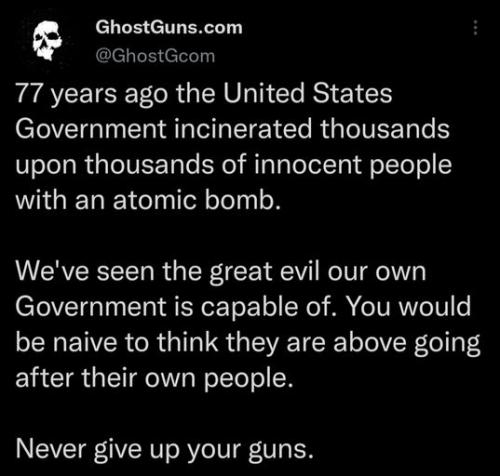 never give up your guns