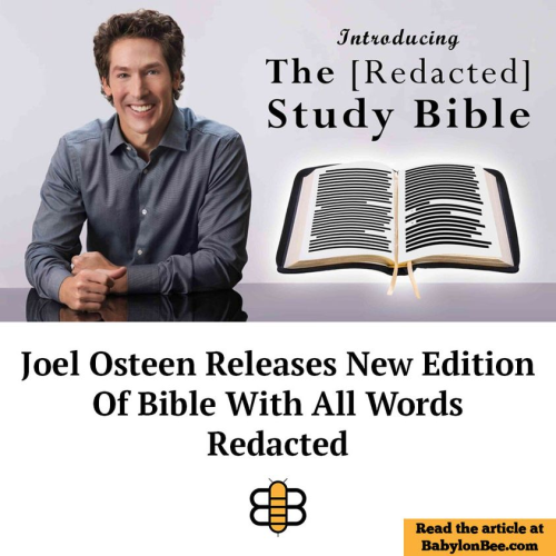 Joel Osteen Study Bible Redacted