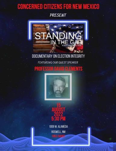 Roswell, New Mexico - Aug 15, 2022 - Standing in the Gap a Documentary Film