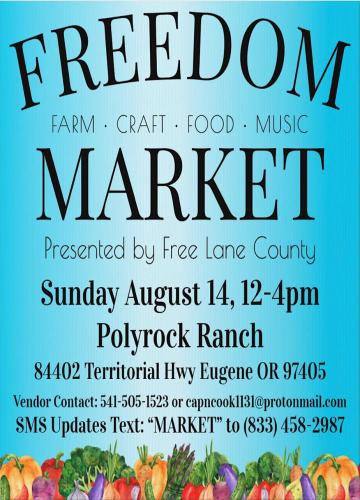Eugene, Oregon - Aug 14, 2022 - Freedom Market