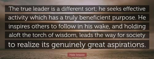 1-A Leader is a Different sort