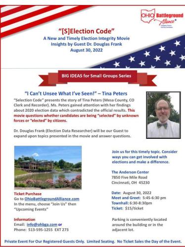 Cincinnati, Ohio - Aug 30, 2022 - Selection Code