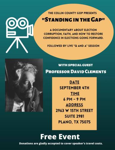 Plano, Texas - Sep 4, 2022 - Standing in the Gap