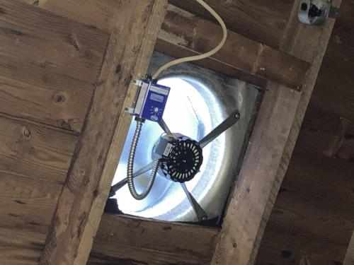 Attic fan repaired