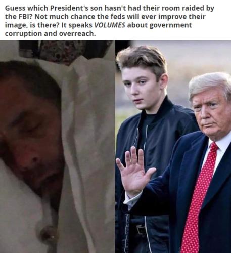 Guess which presidents son hasnt had his room raided by the FBI